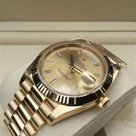 rolex president baguette bezel|Rolex oyster watch.